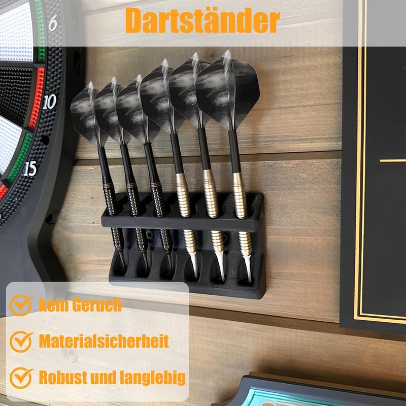 Bantlou 2 Pcs Wall Mounted Dart Holder, Dart Racks to Display 6 and 9 Darts, Unique Gift for Dart Players - Image 2